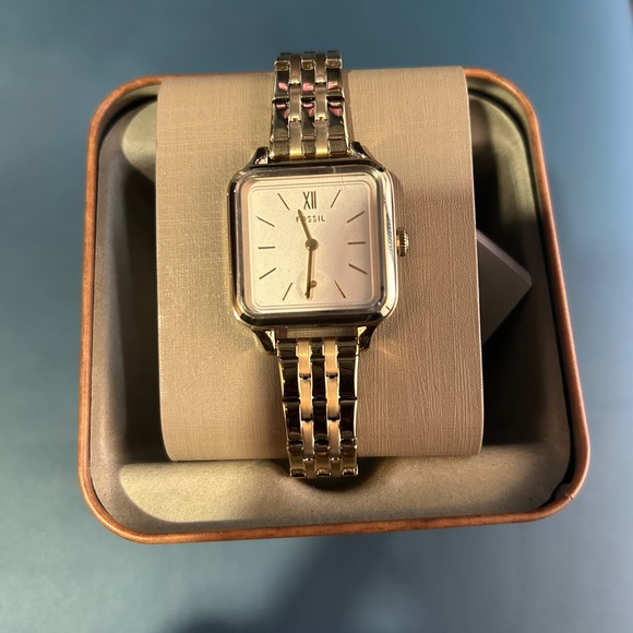 Colleen Three-Hand Gold Tone Stainless Steel Fossil Watch - Picture 2 of 4